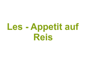 Le's - Appetit auf Reis Logo