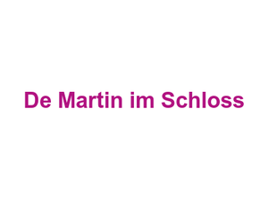 De Martin im Schloss Logo