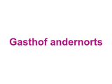 Gasthof "andernorts" Logo