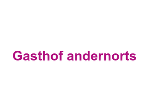 Gasthof "andernorts" Logo