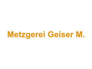 Metzgerei Geiser M. Logo