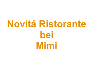 Novitá Ristorante bei Mimi Logo