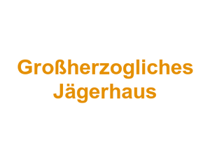 Großherzogliches Jägerhaus Logo
