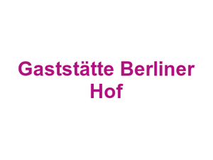 Gaststätte Berliner Hof Logo
