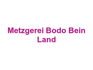 Metzgerei Bodo Bein Land Logo