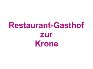 Restaurant-Gasthof zur Krone Logo
