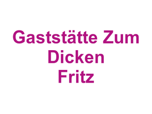 Gaststätte Zum Dicken Fritz Logo