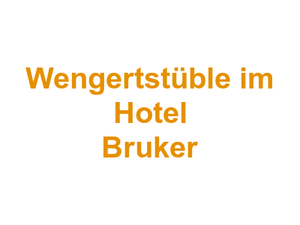 Wengertstüble im Hotel Bruker Logo