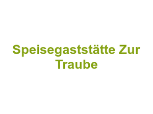 Speisegaststätte Zur Traube Logo