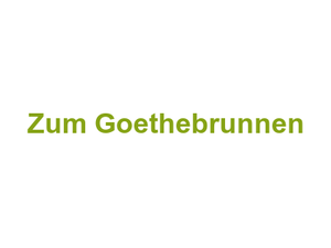 Zum Goethebrunnen Logo
