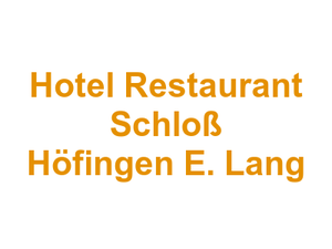 Hotel Restaurant Schloß Höfingen E. Lang Logo