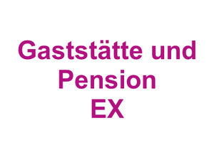 Gaststätte und Pension EX Logo