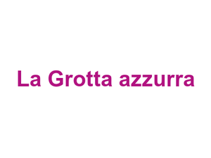 La Grotta azzurra Logo