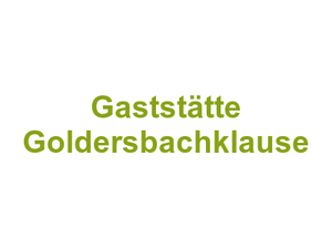 Gaststätte Goldersbachklause Logo