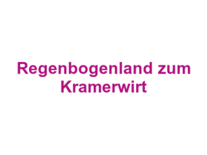 Regenbogenland zum Kramerwirt Logo