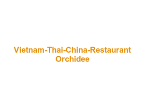 Vietnam-Thai-China-Restaurant Orchidee Logo