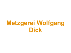 Metzgerei Wolfgang Dick Logo