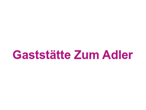 Gaststätte Zum Adler Logo
