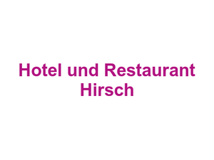 Hotel und Restaurant Hirsch Logo