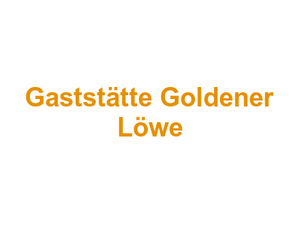 Gaststätte Goldener Löwe Logo