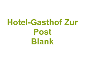 Hotel-Gasthof Zur Post Blank Logo