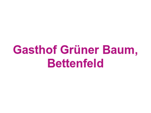 Gasthof Grüner Baum, Bettenfeld Logo