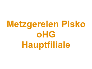 Metzgereien Pisko oHG Hauptfiliale Logo