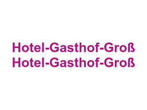 Hotel-Gasthof-Groß Hotel-Gasthof-Groß Logo