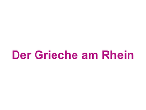 Der Grieche am Rhein Logo