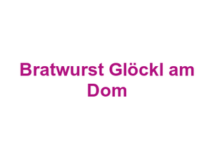 Gaststätte Nürnberger Bratwurst Glöckl am Dom Logo