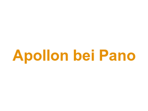 Apollon bei Pano Logo