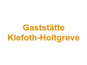 Gaststätte Klefoth-Holtgreve Logo