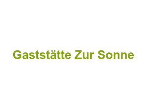 Gaststätte Zur Sonne Logo