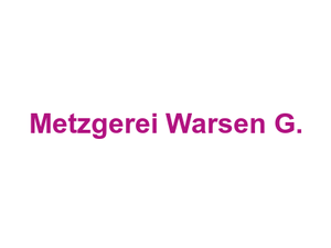 Metzgerei Warsen G. Logo