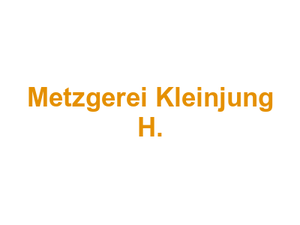 Metzgerei Kleinjung H. Logo