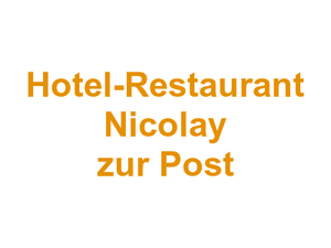Hotel-Restaurant Nicolay zur Post Logo