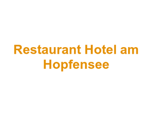Restaurant Hotel am Hopfensee Logo