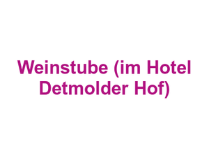 Weinstube (im Hotel Detmolder Hof) Logo