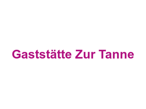 Gaststätte Zur Tanne Logo