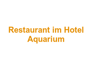 Restaurant im Hotel Aquarium Logo