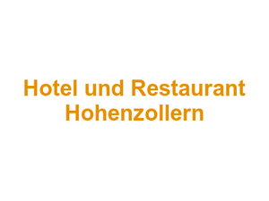 Hotel und Restaurant "Hohenzollern" Logo