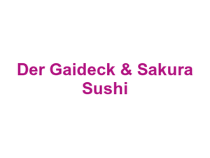 Der Gaideck & Sakura Sushi Logo