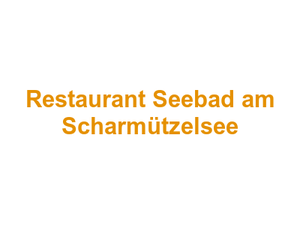 Restaurant Seebad am Scharmützelsee Logo