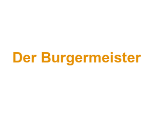 Der Burgermeister Logo