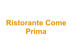 Ristorante Come Prima Logo
