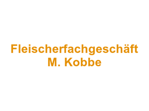 Metzgerei Fleischerfachgeschäft M. Kobbe Logo