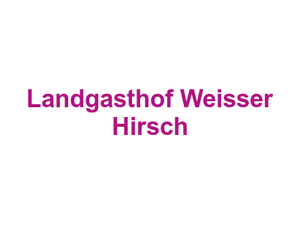 Landgasthof Weisser Hirsch Logo