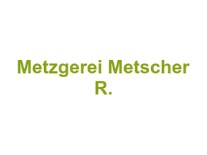 Metzgerei Metscher R. Logo