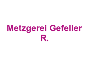 Metzgerei Gefeller R. Logo