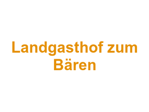 Landgasthof zum Bären Logo